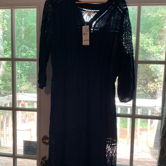 Style & Co. Dresses & Skirts - NWT Style&Co.- Womens size PXL, navy boho dress, 2 piece. NWT. Never worn.